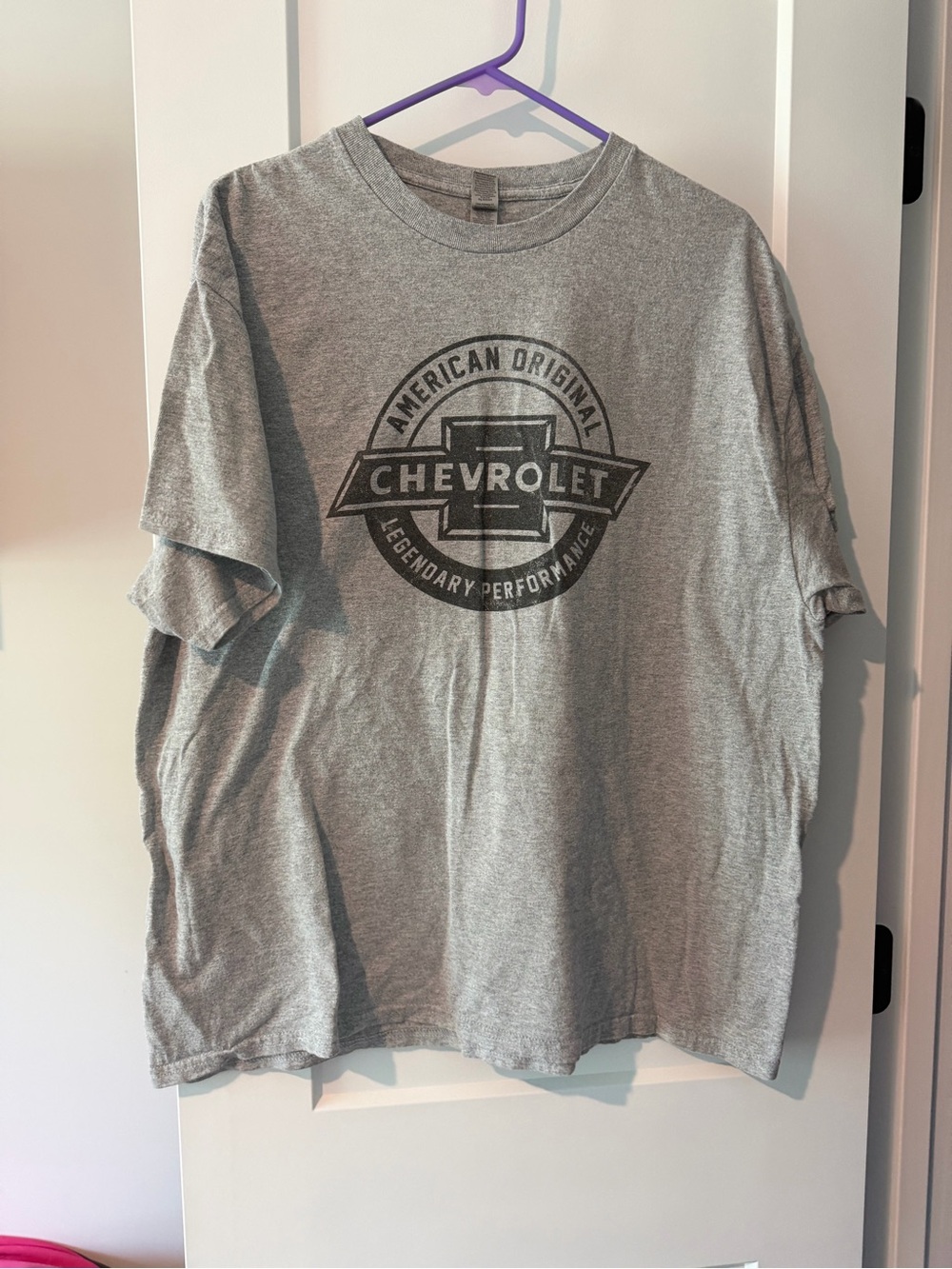 Gildan Gray Chevrolet Logo Short Sleeve Tee